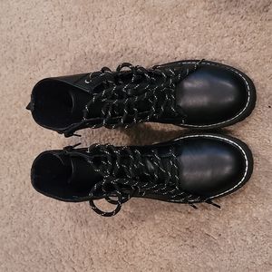Zara kids combat boots Black girls Size 36